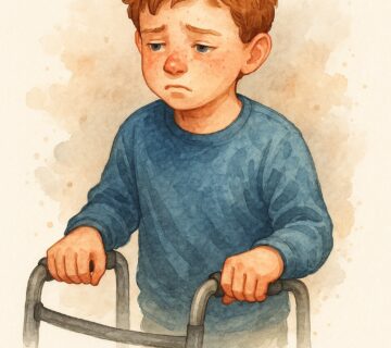 Child with cerebral palsy receiving speech therapy in Dubai from Dr. Ghasemzadeh