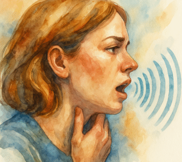 Voice disorder Dubai - woman with vocal therapy