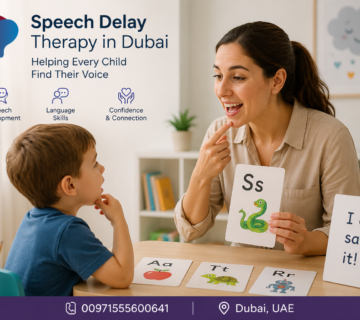Speech delay therapy in Dubai for children with a speech therapist